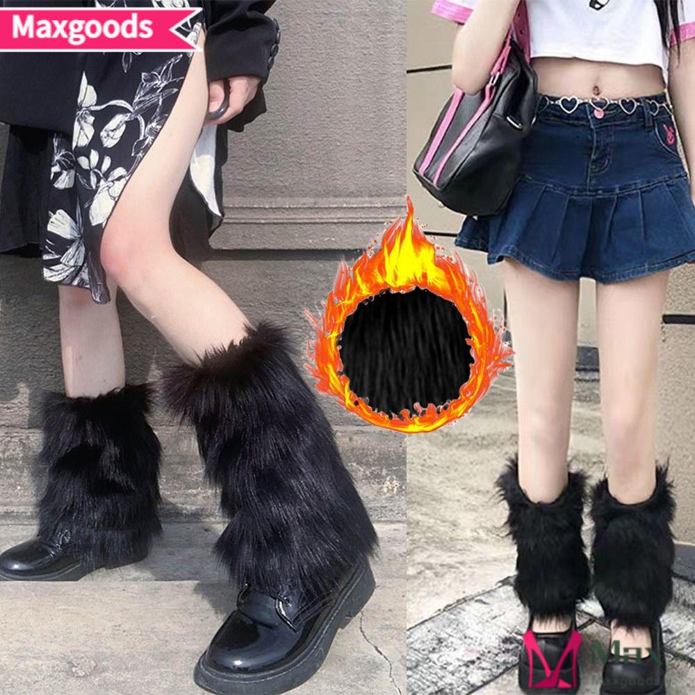 Tất Lông Giả Mềm Mại Giữ Ấm Chân Khi Mang Giày Bốt Mùa Đông Phong Cách