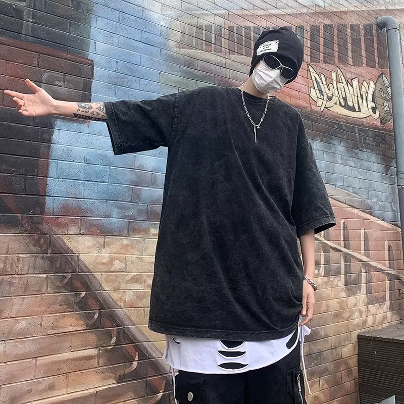 Áo Thun Ngắn Tay Phong Cách Âu Mỹ Cá Tính Dành Cho Nam