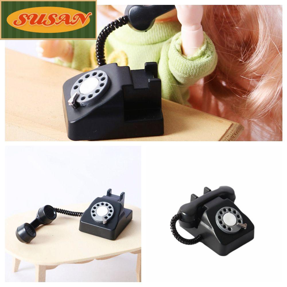 Mô Hình Điện Thoại Bàn Mini Cho Nhà Búp Bê