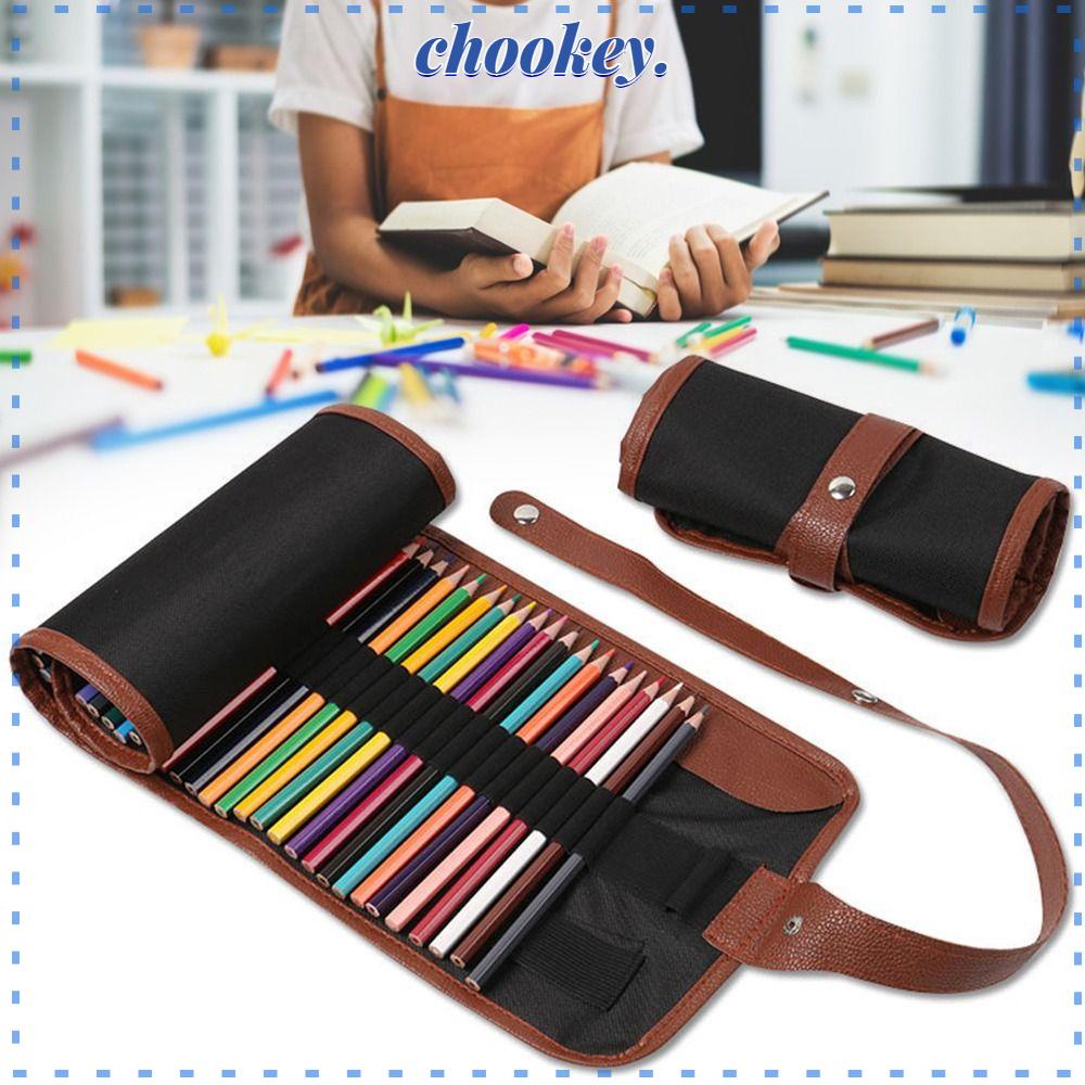 CHOOKEY Hộp Bút 20 Lỗ 24 / 36 / 48 / 72 Ngăn Ốp