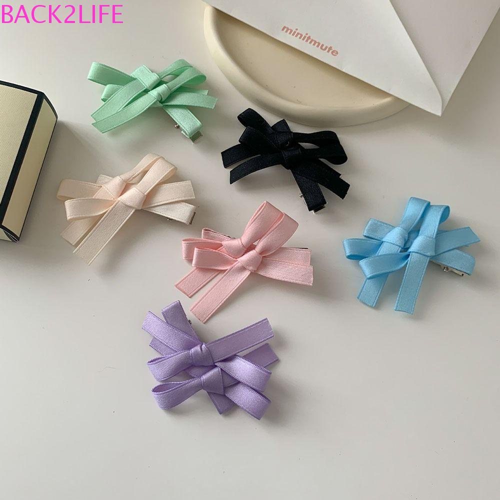 BACK2LIFE Kẹp Tóc Hình Nơ Phong Cách Lolita Ngọt Ngào Cho Nữ