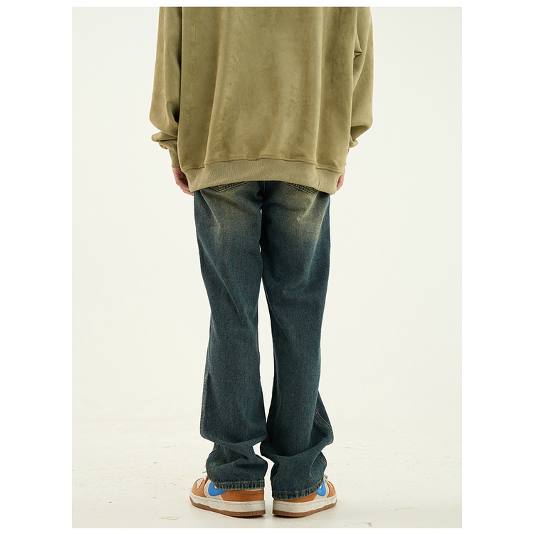 Oro 'S Shop Quần Jean Phong Cách Retro Đường Phố Mỹ Cá Tính Hợp Thời Trang Cho Cặp Đôi