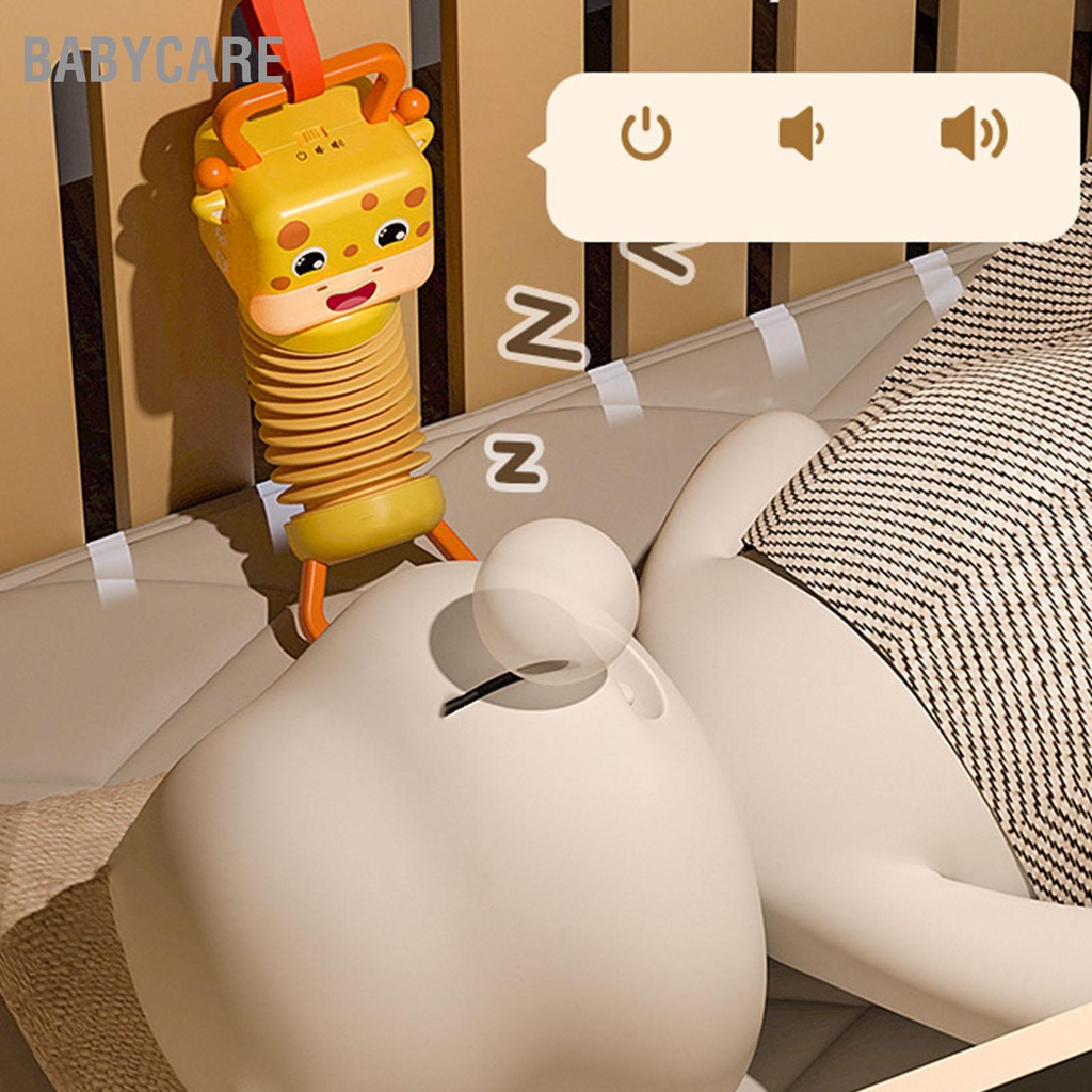 Babycare Trẻ Em Đàn Accordion Đồ Chơi Hươu Cao Cổ Hình Tay Cầm Thiết Kế Nút Âm Nhạc Giáo Dục Khai Sáng Cụ