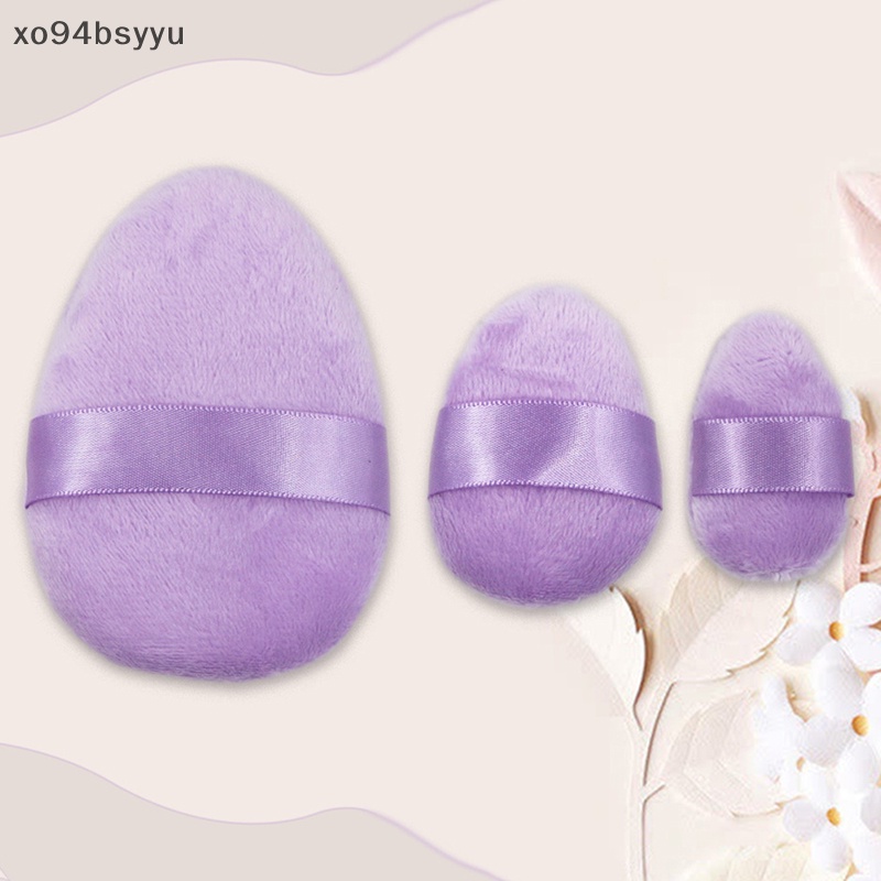 Set 3 Mút Trang Điểm Xo94Bsyu Chất Liệu Cotton Mềm Mại Tiện Dụng