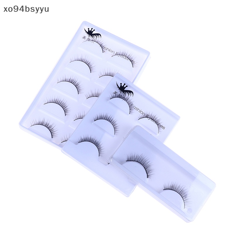 1 / 3 / 5 Cặp Lông Mi Giả 3D Trong Suốt Tự Nhiên xo94bsyyu