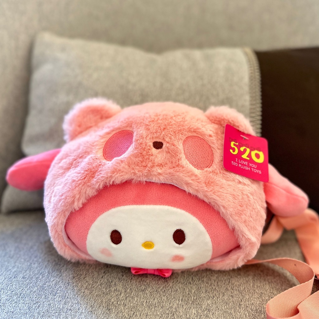 Túi Đeo Chéo Bằng Vải Bông Họa Tiết Hoạt Hình Phong Cách Lolita Dễ Thương Kèm Dây Đeo Sợi Xích Cho Nữ