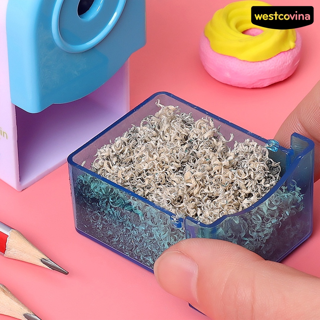 [WSTN]✎Dụng Cụ Gọt Bút Chì Họa Tiết Cá Heo Hoạt Hình Dễ Thương