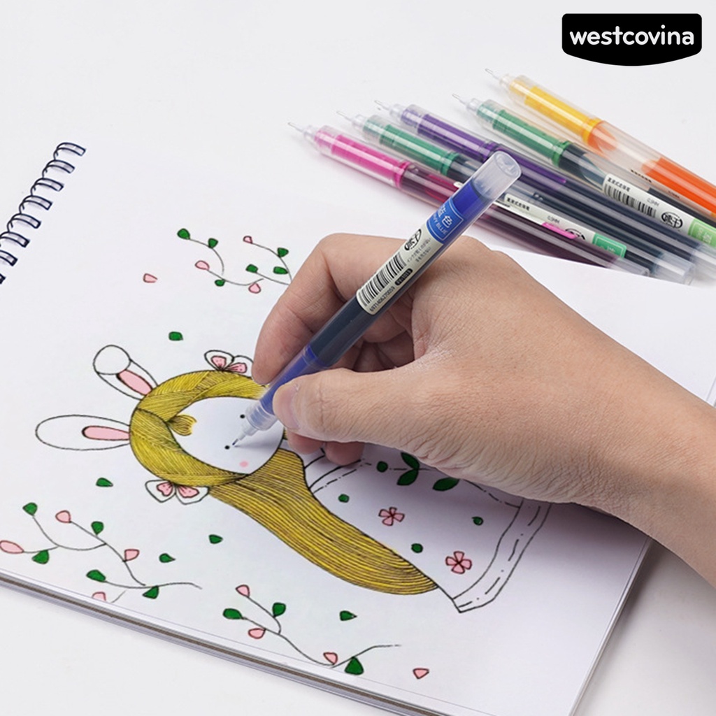 [WSTN] [WSTN]✎Set 12 Bút Mực Gel Ngòi 0.5mm 12 Màu