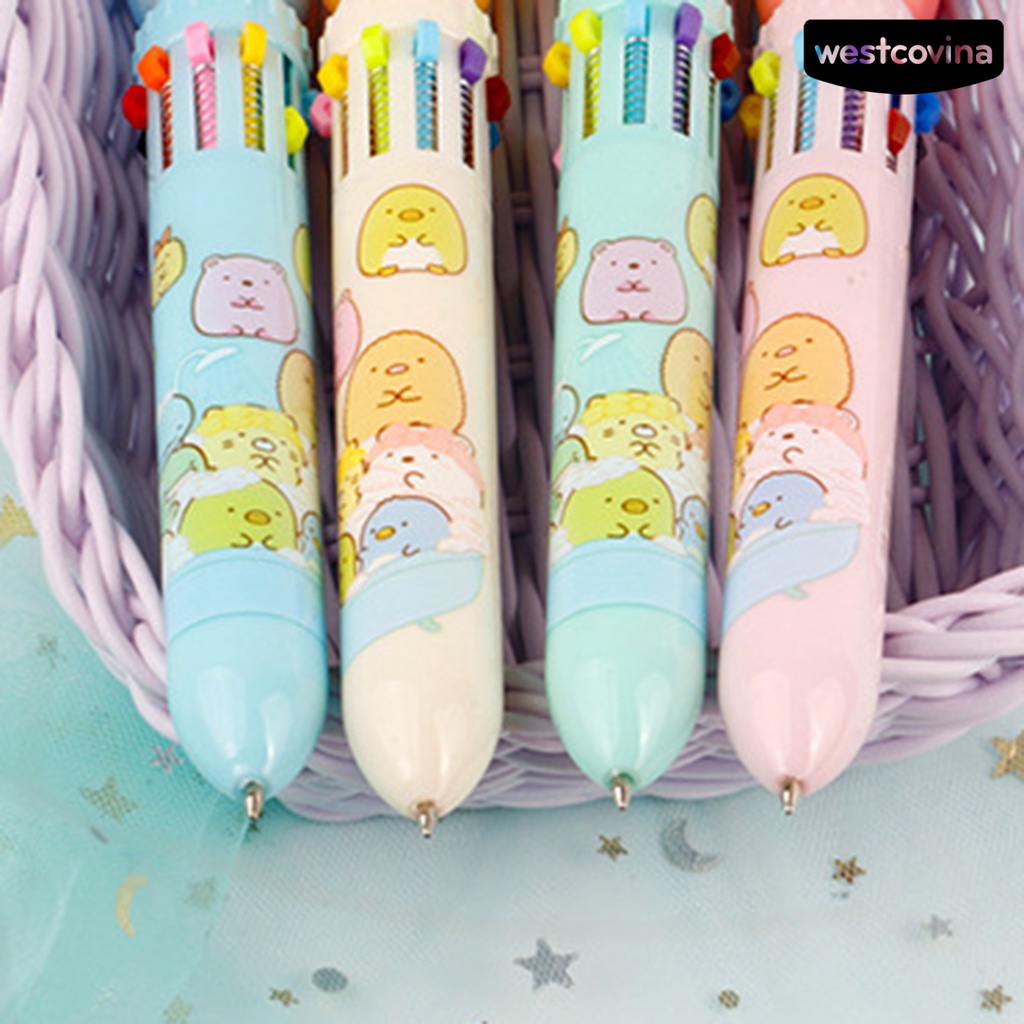 [WSTN] [WSTN]✎Bút Bi Họa Tiết Hoạt Hình Nhanh Khô Không Mùi Tiện Dụng