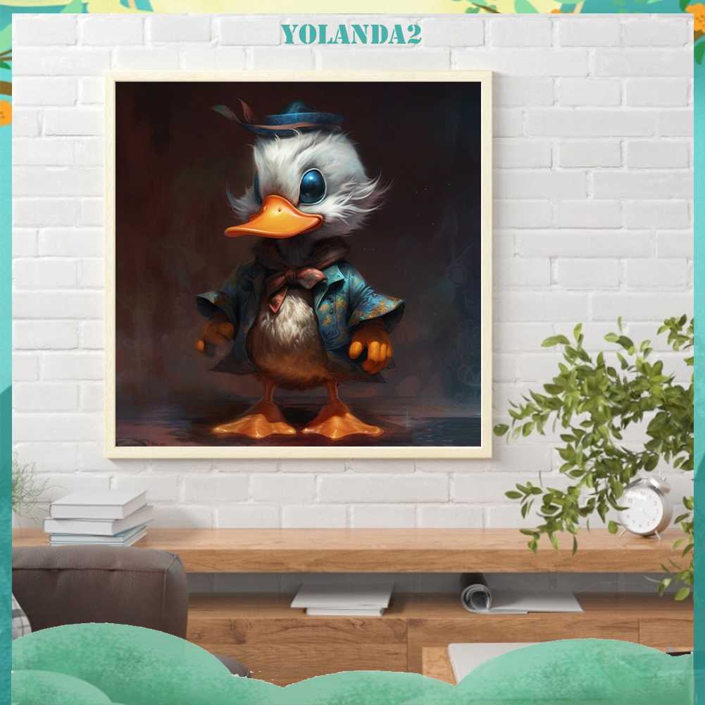Tranh Đính Đá Kim Cương Toàn Bộ 5D DIY Hình Vẽ Vịt Donald