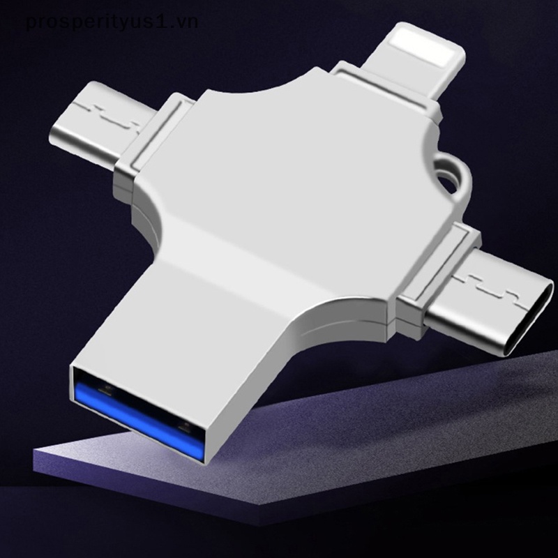 Ổ Đĩa Flash USB 3.0 4 Trong 1 Chuyên Nghiệp Cho Iphone ipad Android Pen Drive