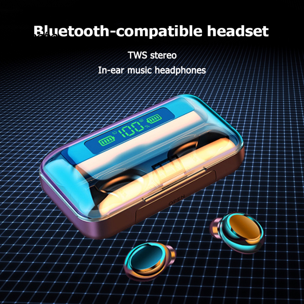 Tai Nghe Nhét Tai Không Dây F9-36 Bluetooth 5.0 Âm Thanh Nổi Màn Hình LED Chống Ồn Chất Lượng Cao