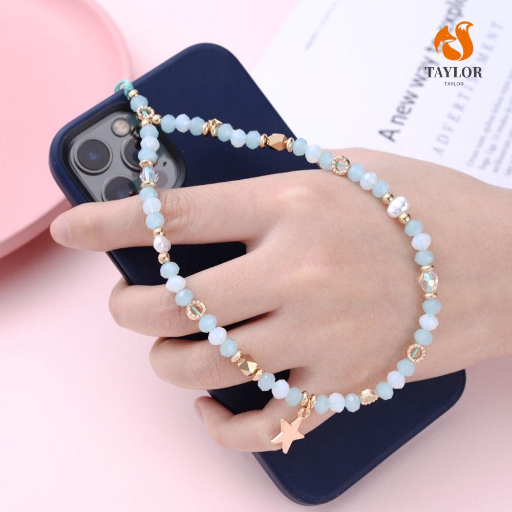 Dây Treo Điện Thoại TAYLOR1 Hình Ngôi Sao Năm Cánh Bằng Resin Lãng Mạn Chống Thất Lạc