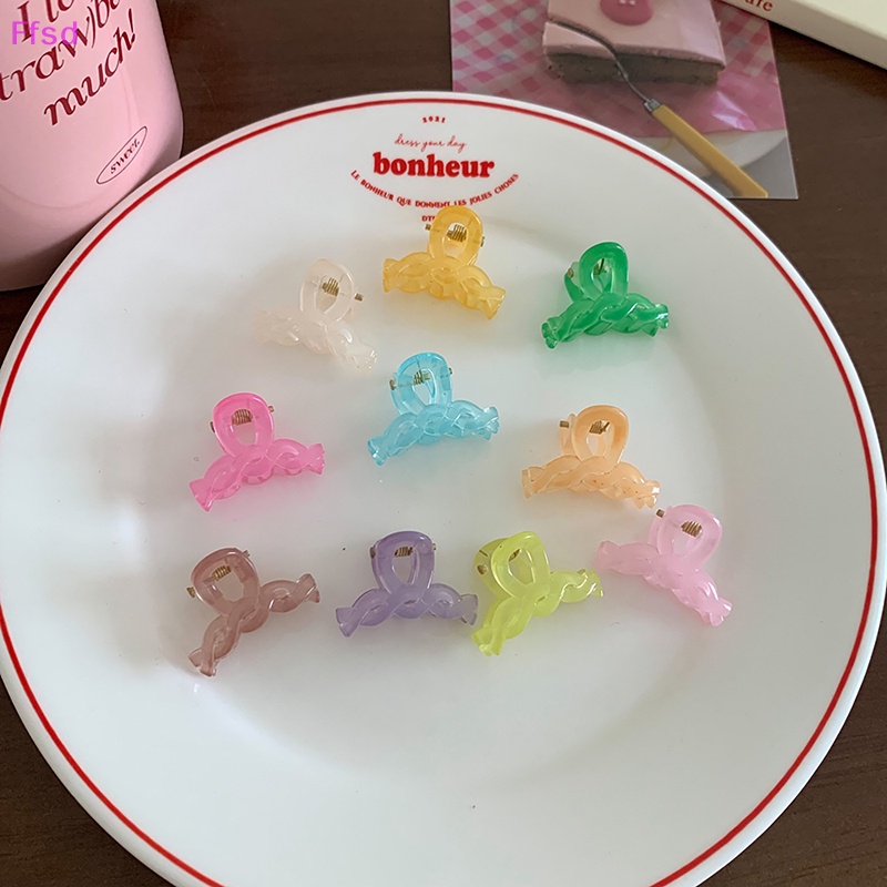 Set 10 Kẹp Tóc Càng Cua Mini Màu Sắc Ngọt Ngào Cho Nữ