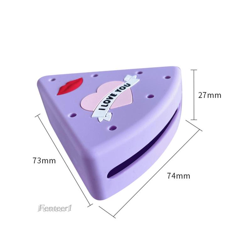 [Fenteer1] Giá Đỡ Mút Trang Điểm Hình Tam Giác Bằng Silicone Chống Bụi