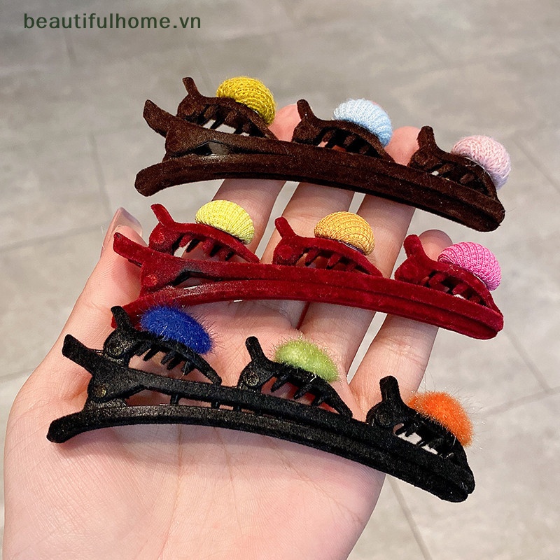 Kẹp Tóc Mái Hông Hình Trái Tim Màu Sắc Kẹo Ngọt Dành Cho Nữ