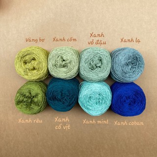 Cuộn sợi Rayon Visco đan móc áo hè cỡ sợi 1mm, 100g