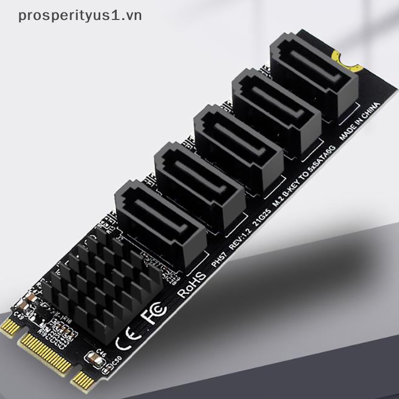 Card Mở Rộng prosperityus1] M.2 NGFF B-Key SATA Sang SATA 3 5 6Gbps JMB575