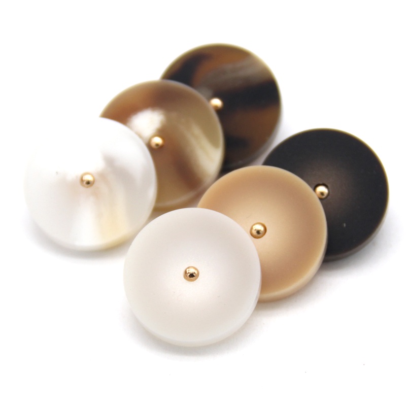 Set 50 Nút Tròn 15-30mm Bằng Nhựa Chuyên Dụng Cho May Áo Khoác