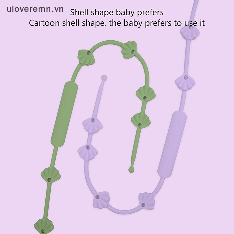 Uloveremn Đồ Chơi Dây Xích Núm Vú Giả Chống Thất Lạc Bằng Silicone Dành Cho Trẻ Em