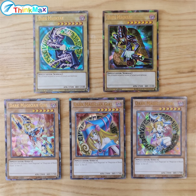 Set 72 thẻ bài Thinkmax Yugioh Laser hình rồng trắng mắt xanh dương tiếng Anh kèm hộp sắt