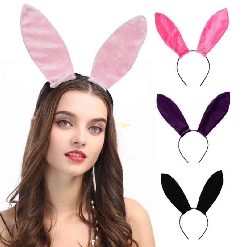 Băng Đô Tai Thỏ Bằng Nhung Mềm Mại Quyến Rũ