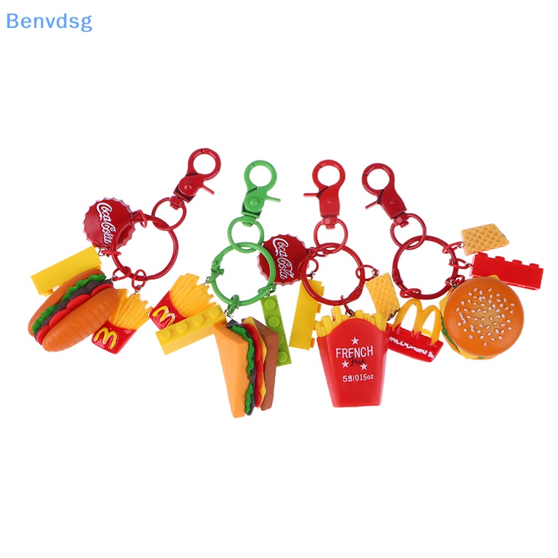 Benvdsg > Móc Khóa Hình Bánh Hamburger Khoai Tây Chiên Bánh Quy Ba Lô Sáng Tạo Dễ Thương Làm Quà Tặng Cho Học Sinh