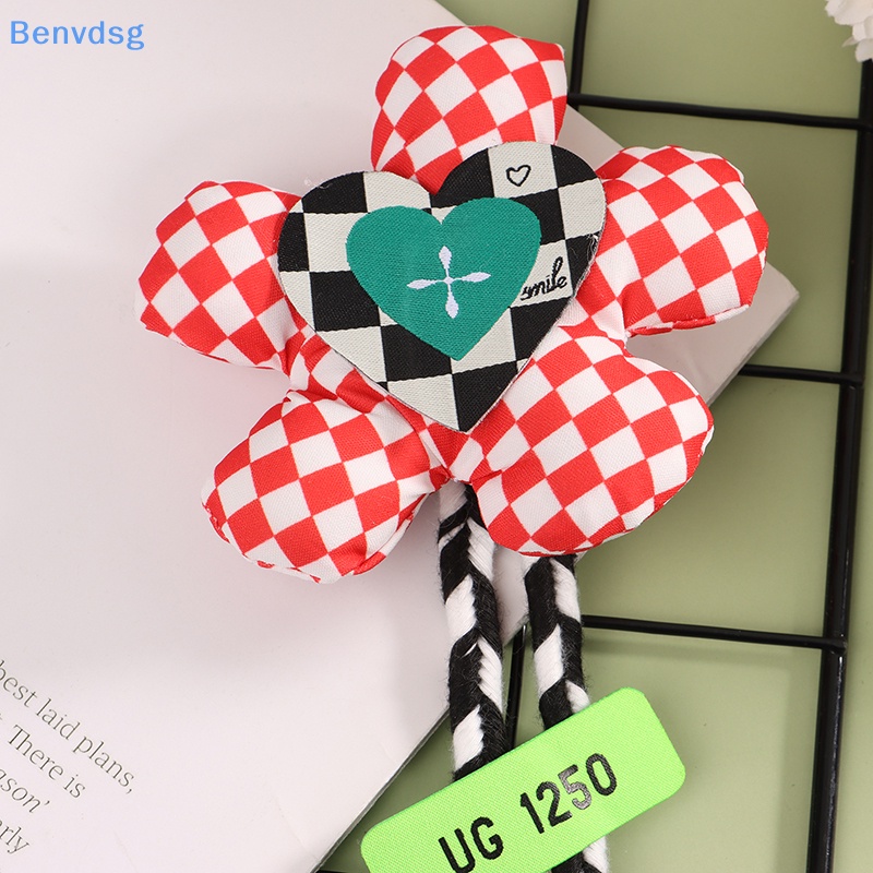 Phụ Kiện Cài Túi Xách Trang Trí Nội Thất Xe Hơi Hình Hoa Ba Chiều Bằng Cotton Dễ Thương DIY