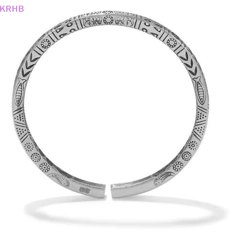 Vòng Tay Dạng Xoắn Bằng Bạc Phong Cách Boho Thời Trang Cho Nam Và Nữ Mới