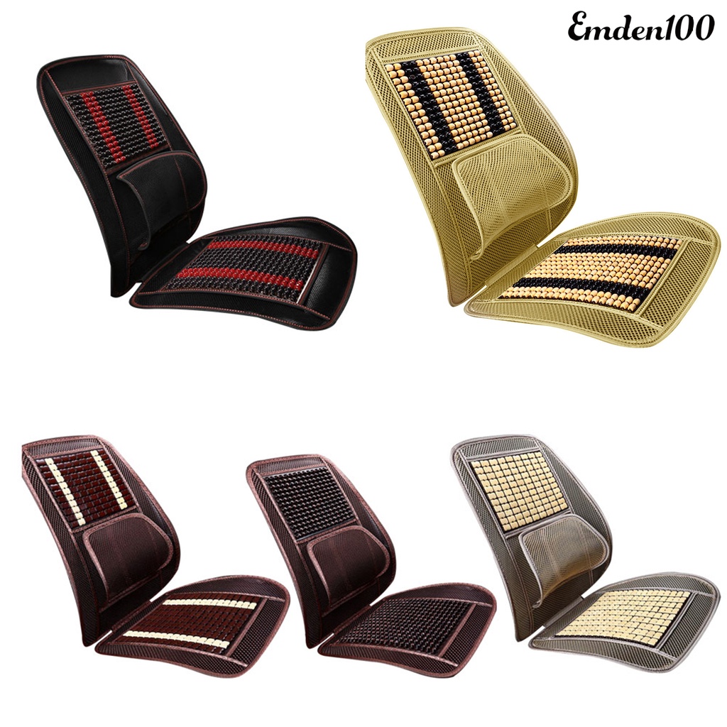 Vỏ Lưới Làm Mát Đính Hạt Gỗ Thông Dụng Cho Ghế Ngồi Xe Hơi