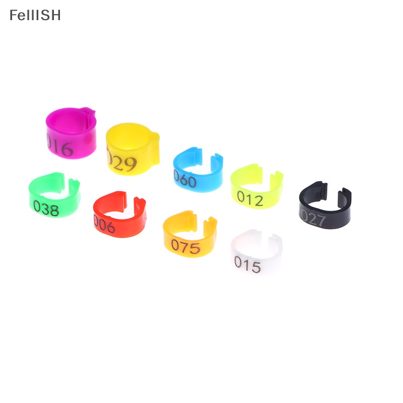 Set 100 Vòng Nhựa Gắn Chân Chim Bồ Câu Điều Chỉnh Được Kỹ Thuật Số Tiện Lợi 439br