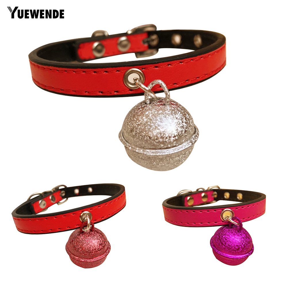 Vòng Cổ Giả Da Có Chuông Cho Thú Cưng