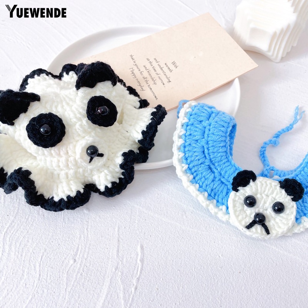 Băng Đô Đan Len Hình Gấu Trúc Dễ Thương Cho Mèo Cưng