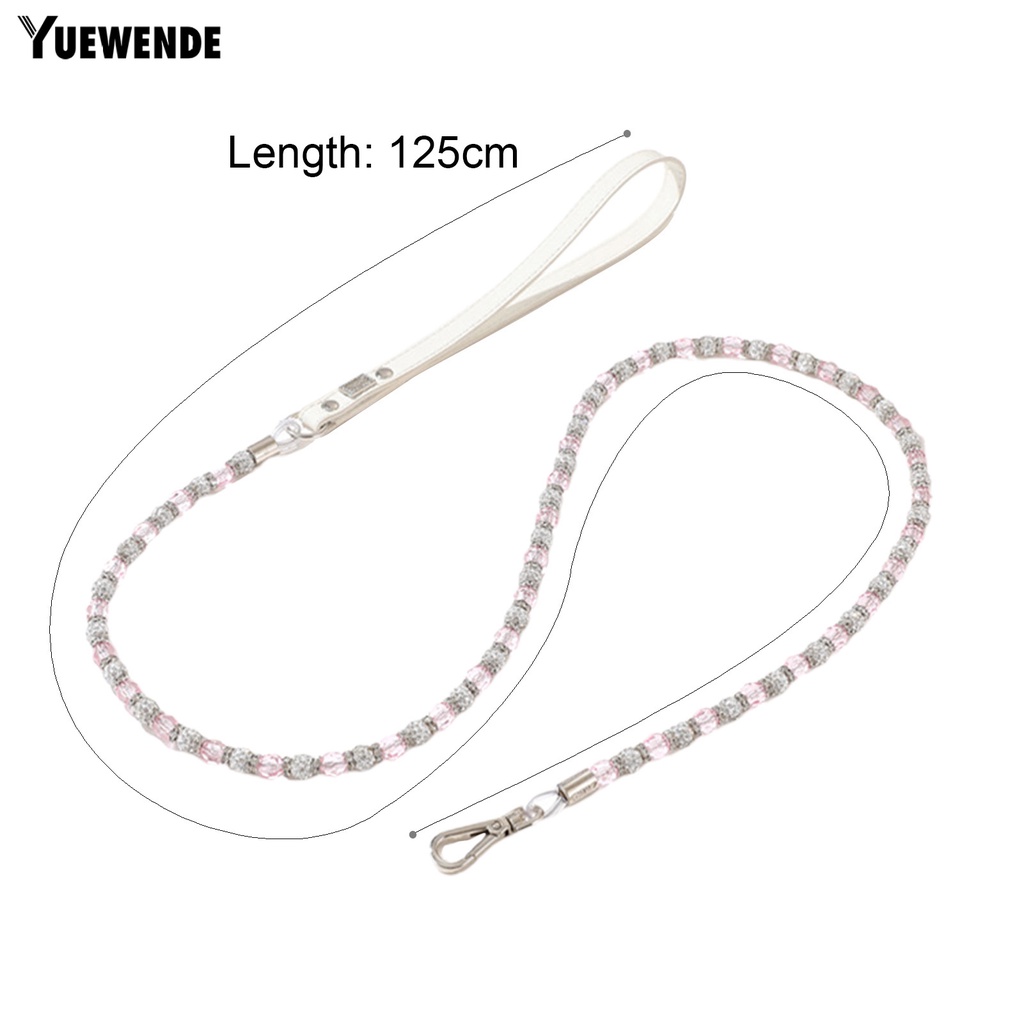 Dây Dắt Thú Cưng Đi Dạo Đính Hạt Nhiều Màu Thời Trang 1.25m