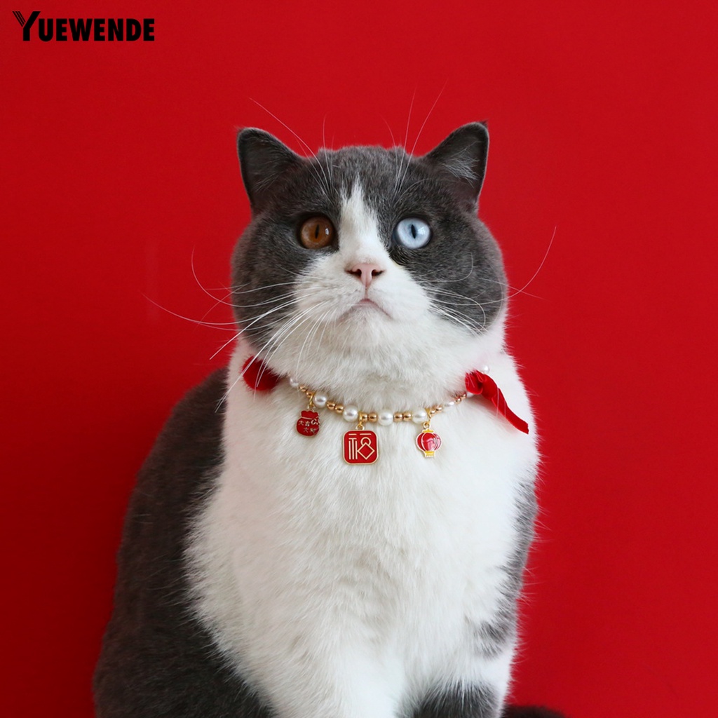 Yq.e Vòng Cổ Có Thể Điều Chỉnh Mặt Dây Lễ Hội Thời Trang Dành Cho Thú Cưng Thỏ Mèo