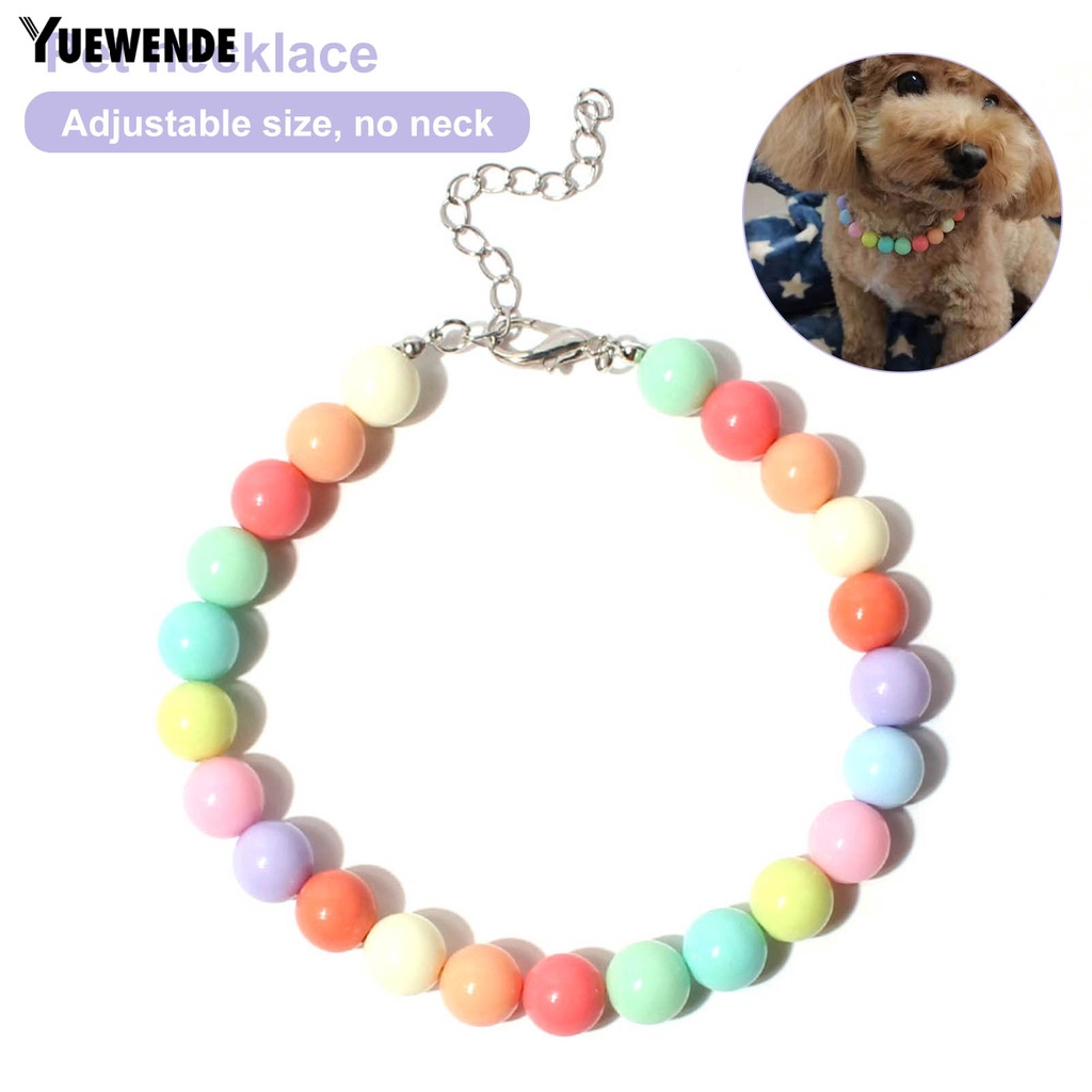 Vòng Cổ Ngọc Trai Giả Nhiều Màu Thời Trang Cho Thú Cưng Chụp Ảnh