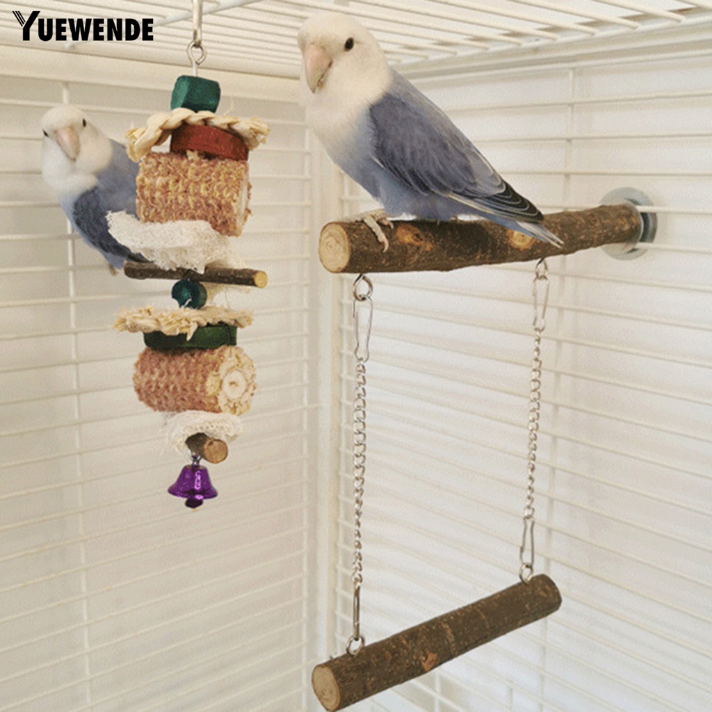 Yq.e Giá Đỡ Xếp Hình Tập Thể Dục Chống Cắn Linh Hoạt Tự Nhiên Có Thể Tháo Rời Cho Chim Vẹt