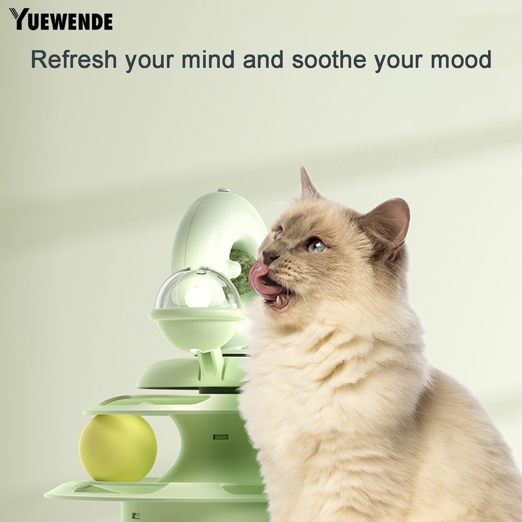 Đồ Chơi Nhiều Lớp Có Đường Ray Xoay Vui Nhộn Cho Mèo Cưng