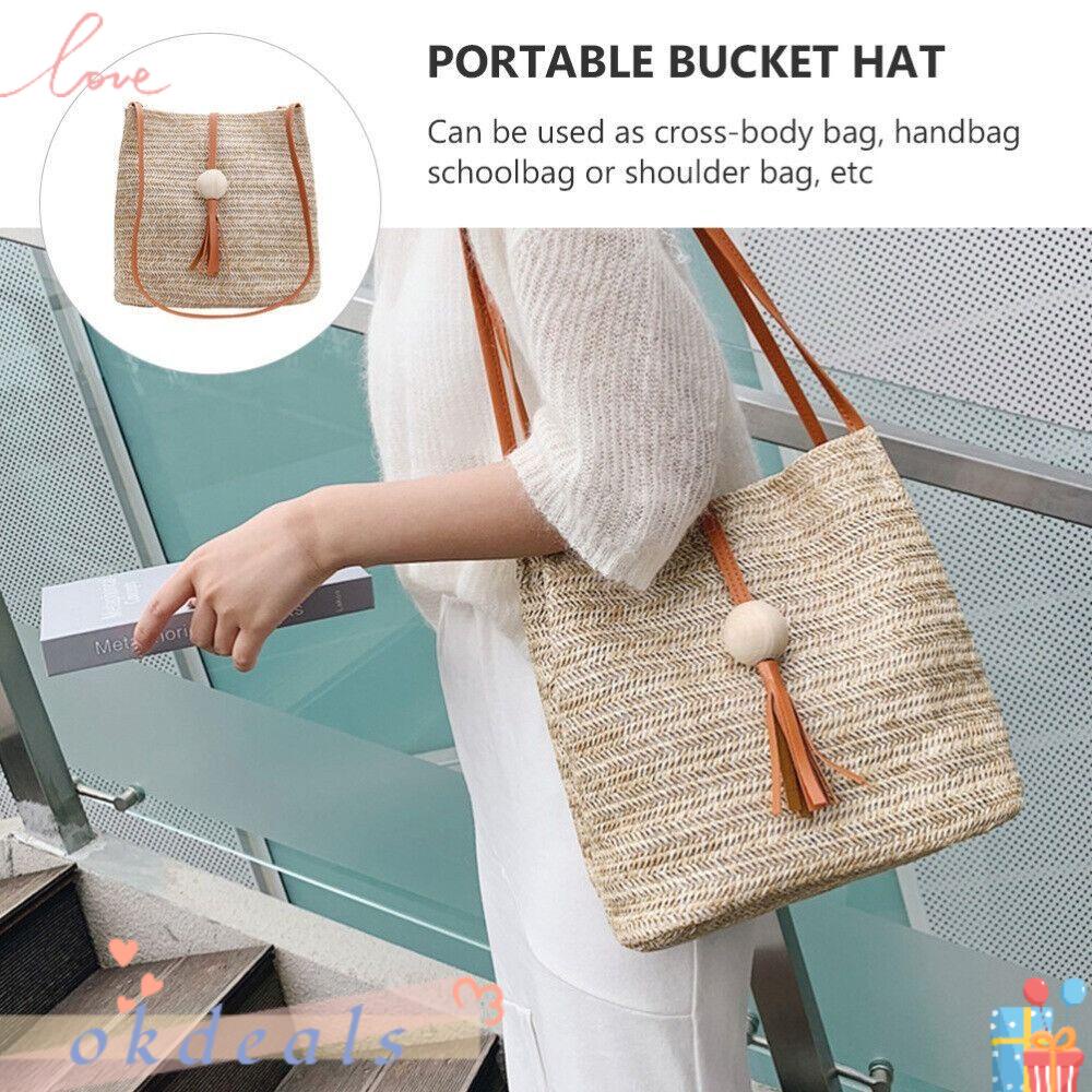 Túi Rơm Dệt Sáng Tạo Thời Trang Mùa Hè Cho Nữ