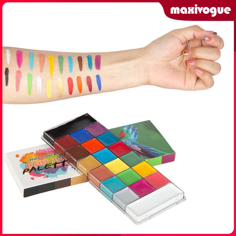 Bảng Màu Vẽ Mặt Và Cơ Thể Hóa Trang Tiệc Halloween / Giáng Sinh