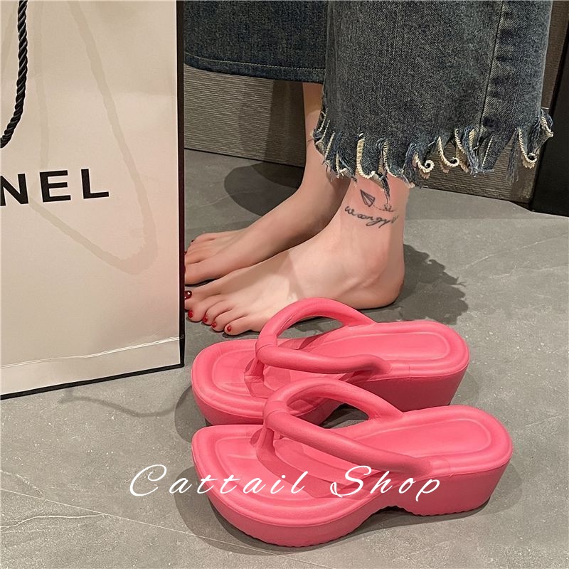 Cattail dép dép nữ dép bánh mì nữ dép bánh mì nữ Chống Trượt 061502