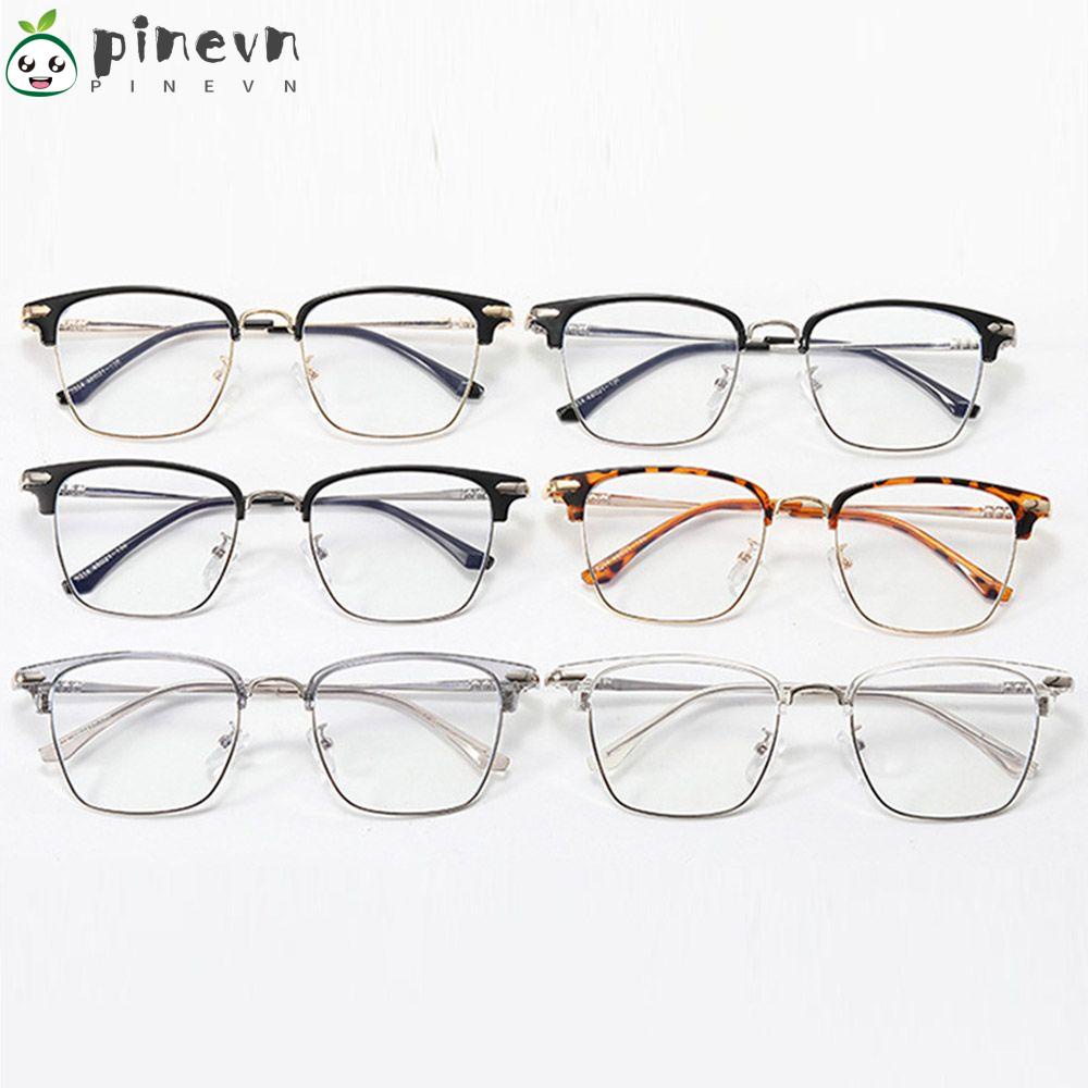 Kính Mát Gọng Vuông Kim Loại Chống Tia UV Thời Trang