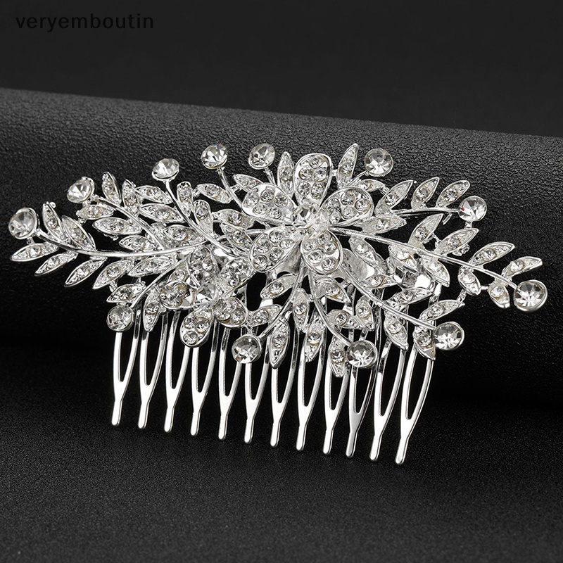 Lược Cài Tóc Đính Đá Pha Lê Dành Cho Cô Dâu