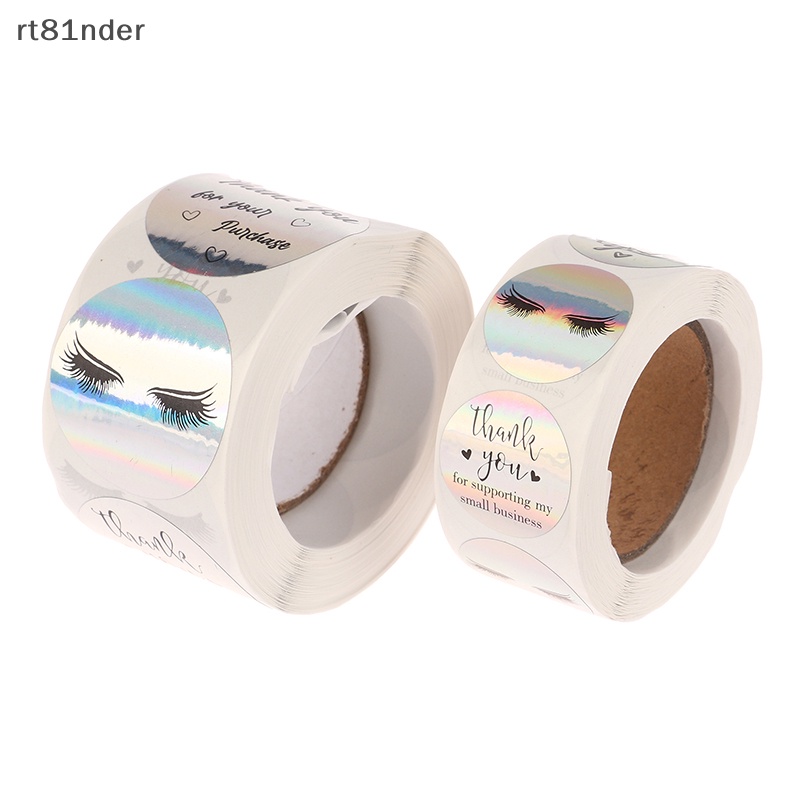 Bộ 500 Miếng Dán Lông Mi Giả Logo Thank You Trang Trí Công Sở