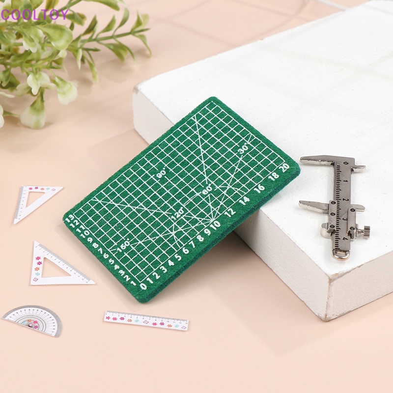 1 Bộ Thước Đo Góc Tam Giác Tỉ Lệ 1: 12 Trang Trí Nhà Búp Bê