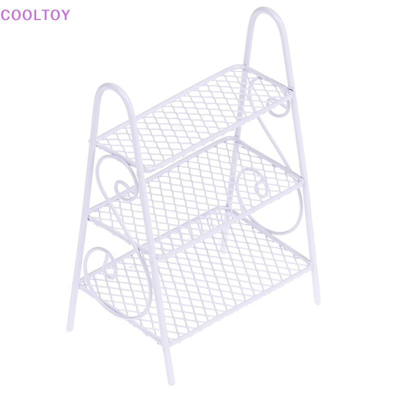 1 Mô Hình Kệ Sắt Mini Có Giá Đỡ Trang Trí Nhà Búp Bê Tỉ Lệ 1: 12