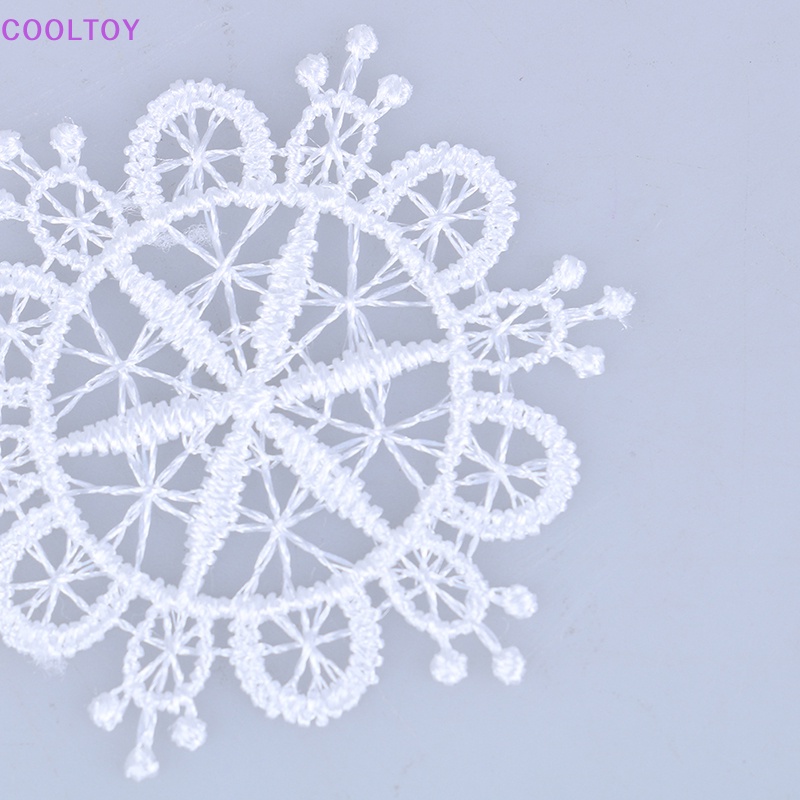 Cooltoy Bàn Ăn Màu Trắng mini Tỉ Lệ 1: 12 Trang Trí Nhà Búp Bê