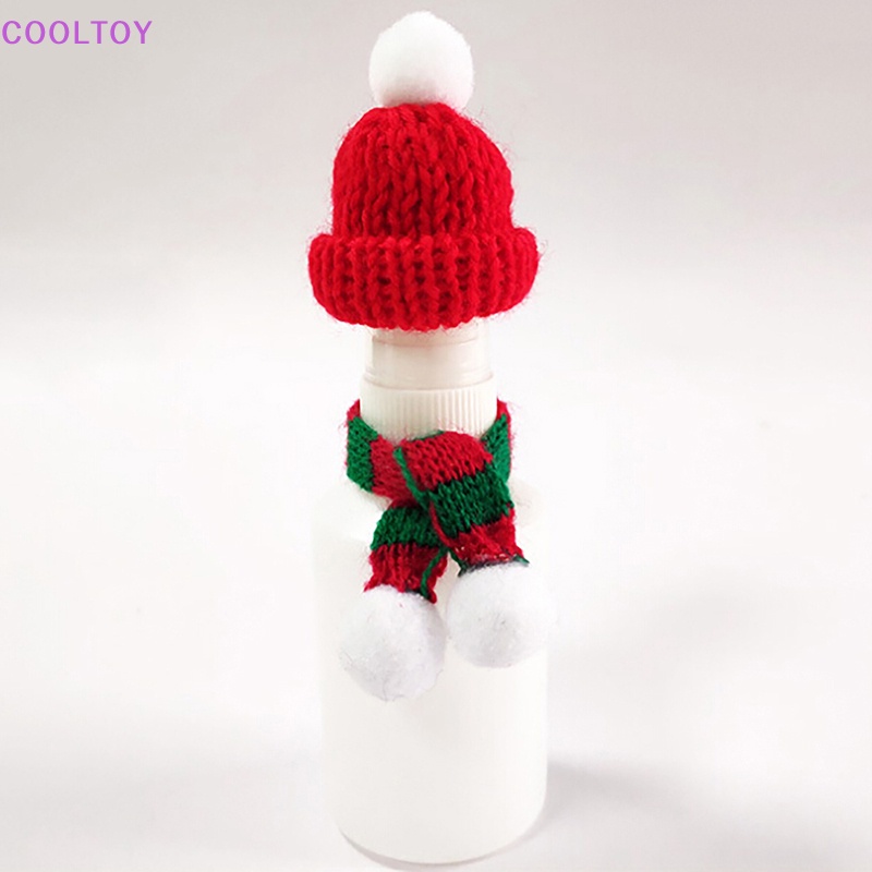 Nón Giáng Sinh Kèm Khăn Choàng Cổ Mini Tỷ Lệ 1 / 6 1 / 12 Cho Nhà Búp Bê