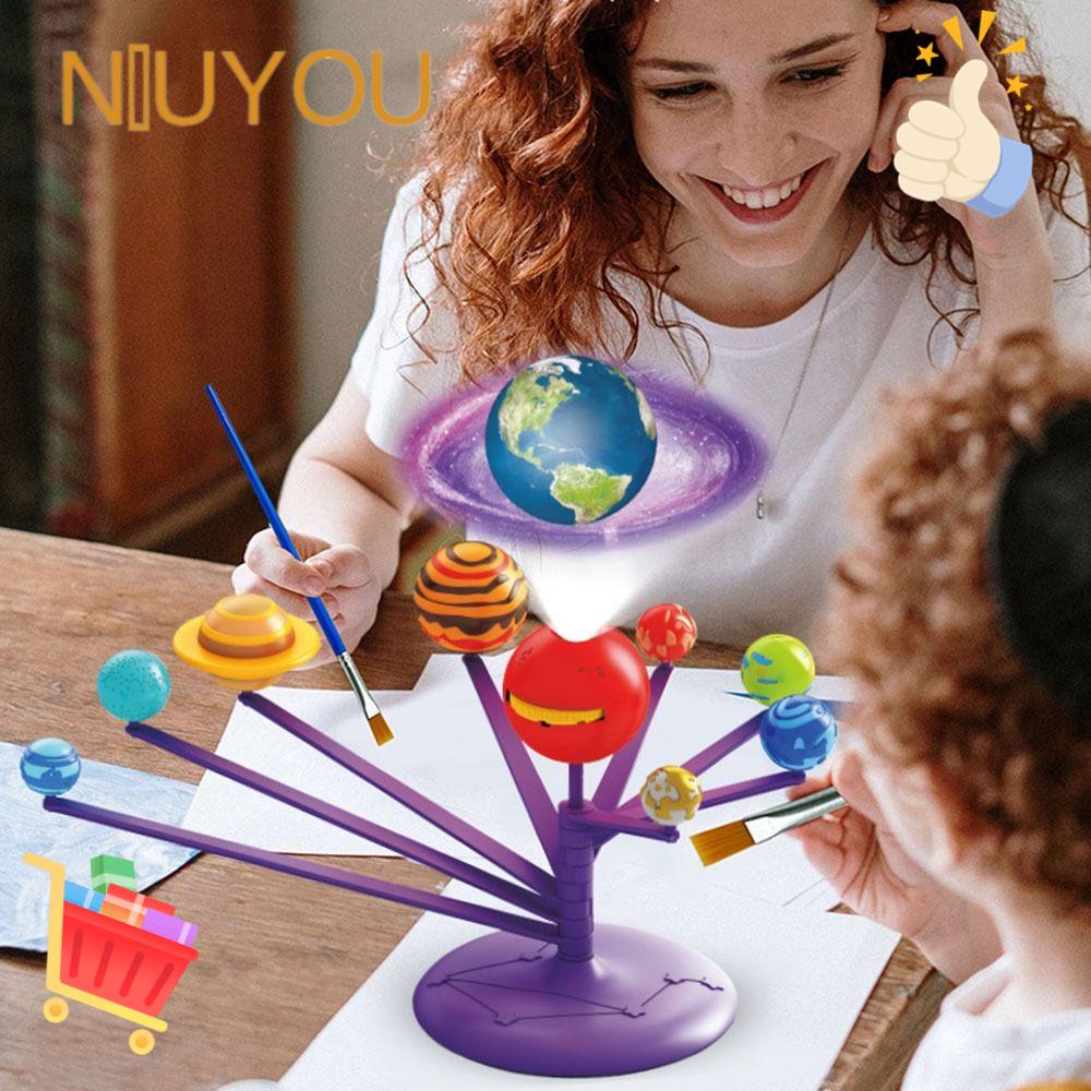 NIUYOU Mô Hình Đồ Chơi 3d Thiên Văn Học Sử Dụng Năng Lượng Mặt Trời
