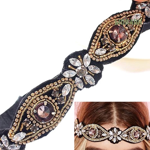 [Mokabh] Băng Đô Co Giãn Đính Hạt Đá Đẹp Mắt Dành Cho Cô Dâu Đám Cưới